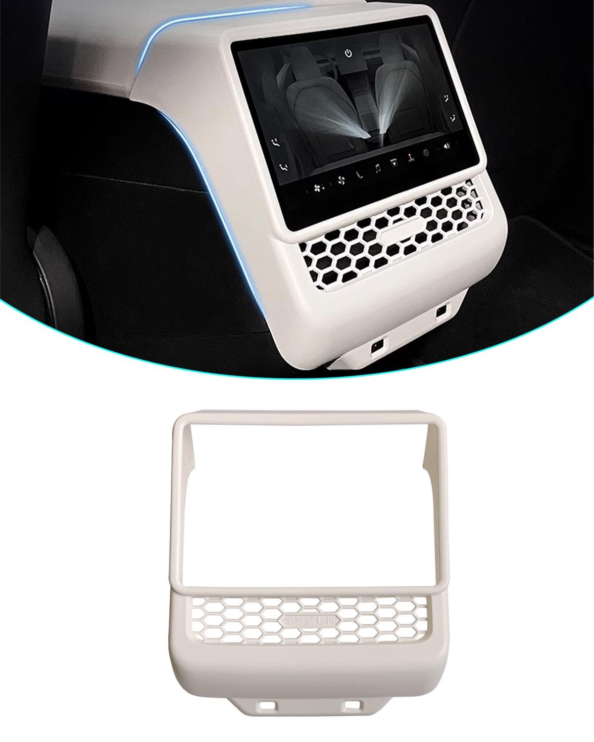 YOKOOHITECH rear seat lifestyle shot showing upgraded cabin look and comfort