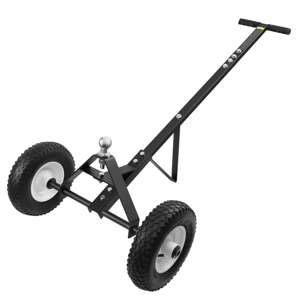 YOLANDO trailer dolly front view showing sturdy frame and clear capacity labeling benefit: durability