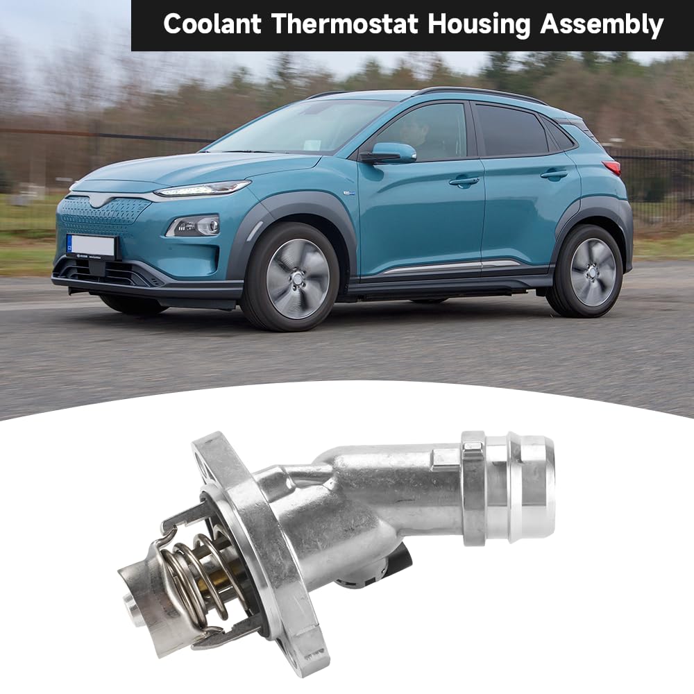 YOLLKY thermostat housing back detail highlighting bolt pattern and fitment accuracy for precise install