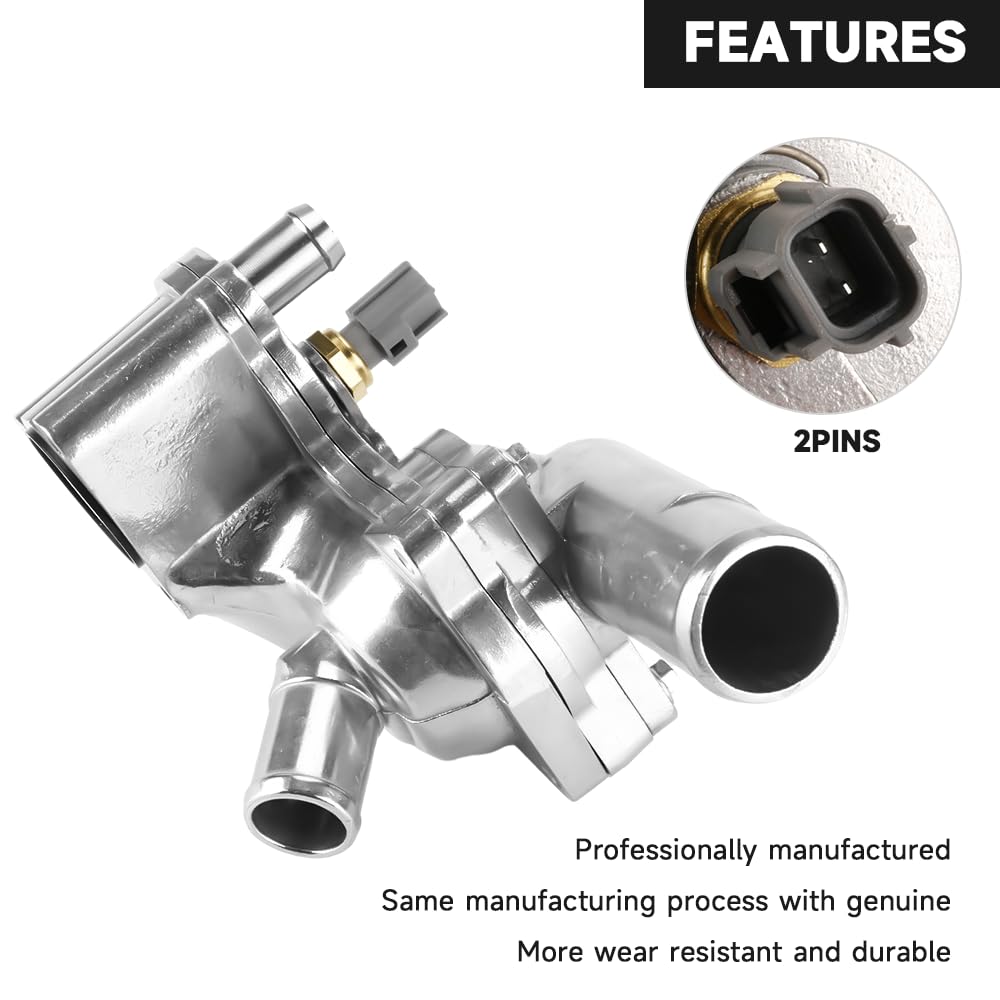 YOLLKY thermostat housing mounting flange closeup ensuring leak-resistant seal