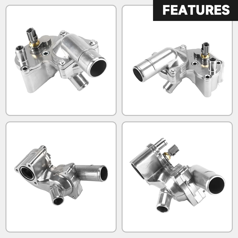 YOLLKY thermostat housing with packaging and gasket for easy replacement