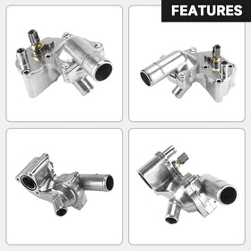 YOLLKY thermostat housing with packaging and gasket for easy replacement