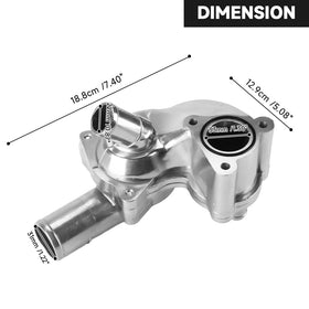 YOLLKY thermostat housing size comparison with ruler for quick fit verification