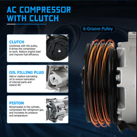 YOMALL installed compressor in engine bay demonstrating exact-fit replacement