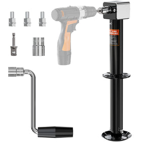 YOMILINK front view of A‑frame trailer jack showing sturdy design and quick hitching