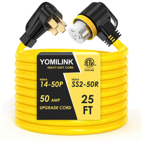 YOMILINK front plug view showing sturdy grip and quick connection benefit