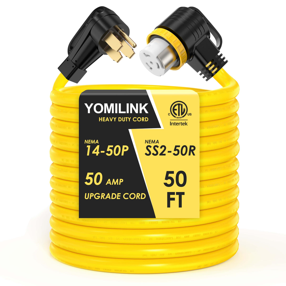 YOMILINK front plug and receptacle showing solid connection and safer power transfer