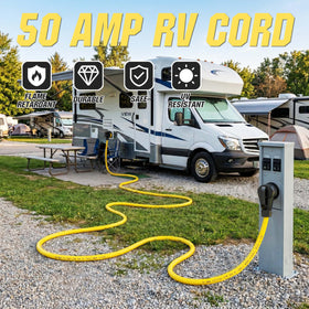 YOMILINK connected between generator and RV demonstrating reliable power transfer benefit