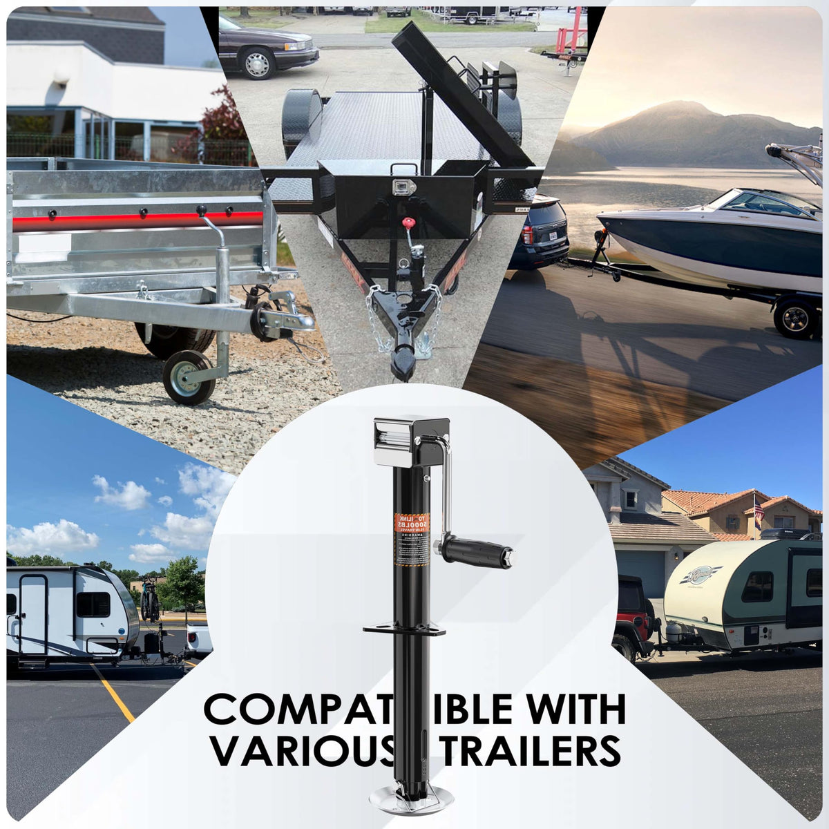 YOMILINK installed on horse trailer providing stable support during hitching