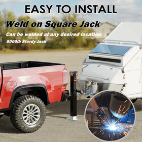 YOMILINK extended jack showing full height range for versatile trailer fit