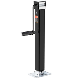 YOMILINK front view of weld-on square jack showing solid construction and capacity