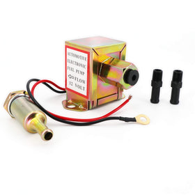 YONEDA metal fuel pump front view showing robust housing and mounting
