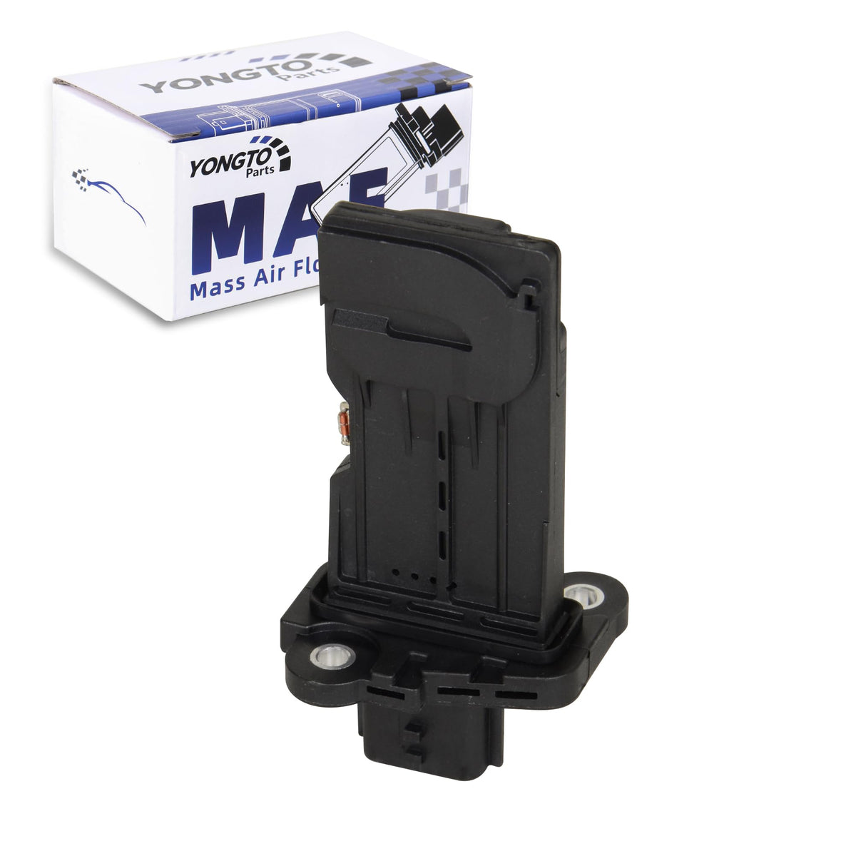 Yongtoparts MAF front view showing housing and mounting points for easy fit