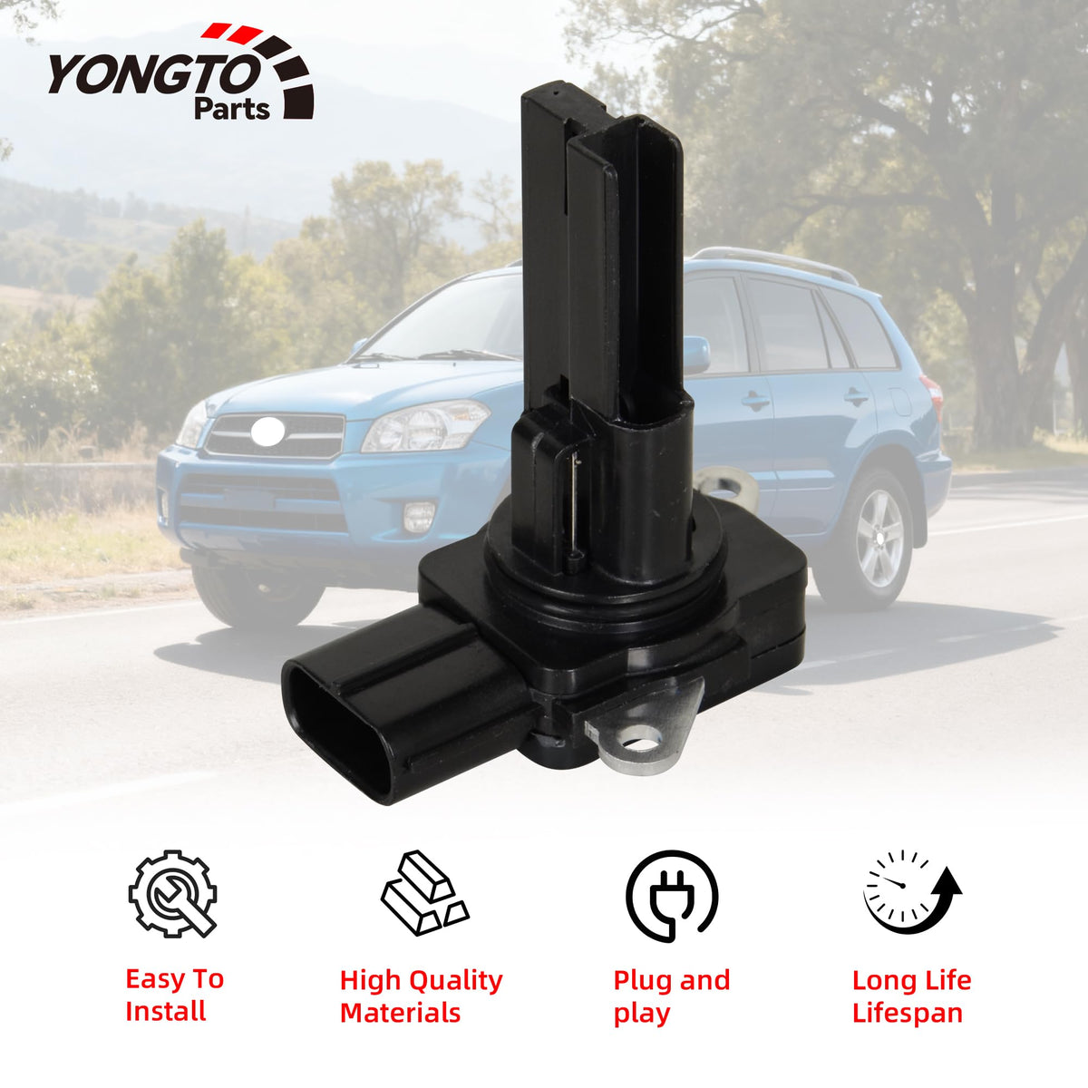 Yongtoparts MAF in retail packaging with label for assured part identification