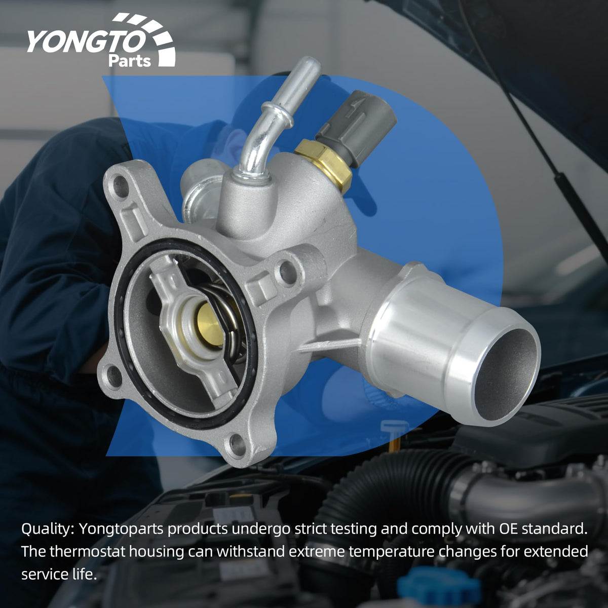 Yongtoparts housing size comparison with ruler showing correct dimensions for fitment