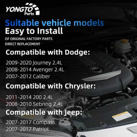 Yongtoparts thermostat with three O-rings displayed for complete replacement convenience