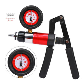 Yonligonju gauge and stainless-steel pump closeup displaying accurate readings advantage