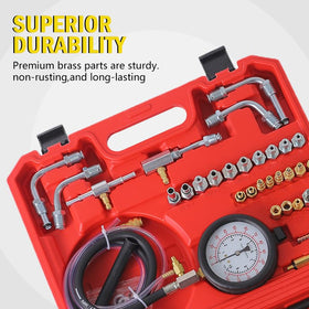 Yonligonju tester connected to a vehicle fuel rail demonstrating safe use