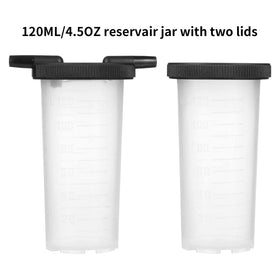 Yonligonju two clear reservoir bottles detail for easy fluid monitoring during bleeding