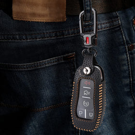 YONUFI key in use pressing button with cover keeping full function
