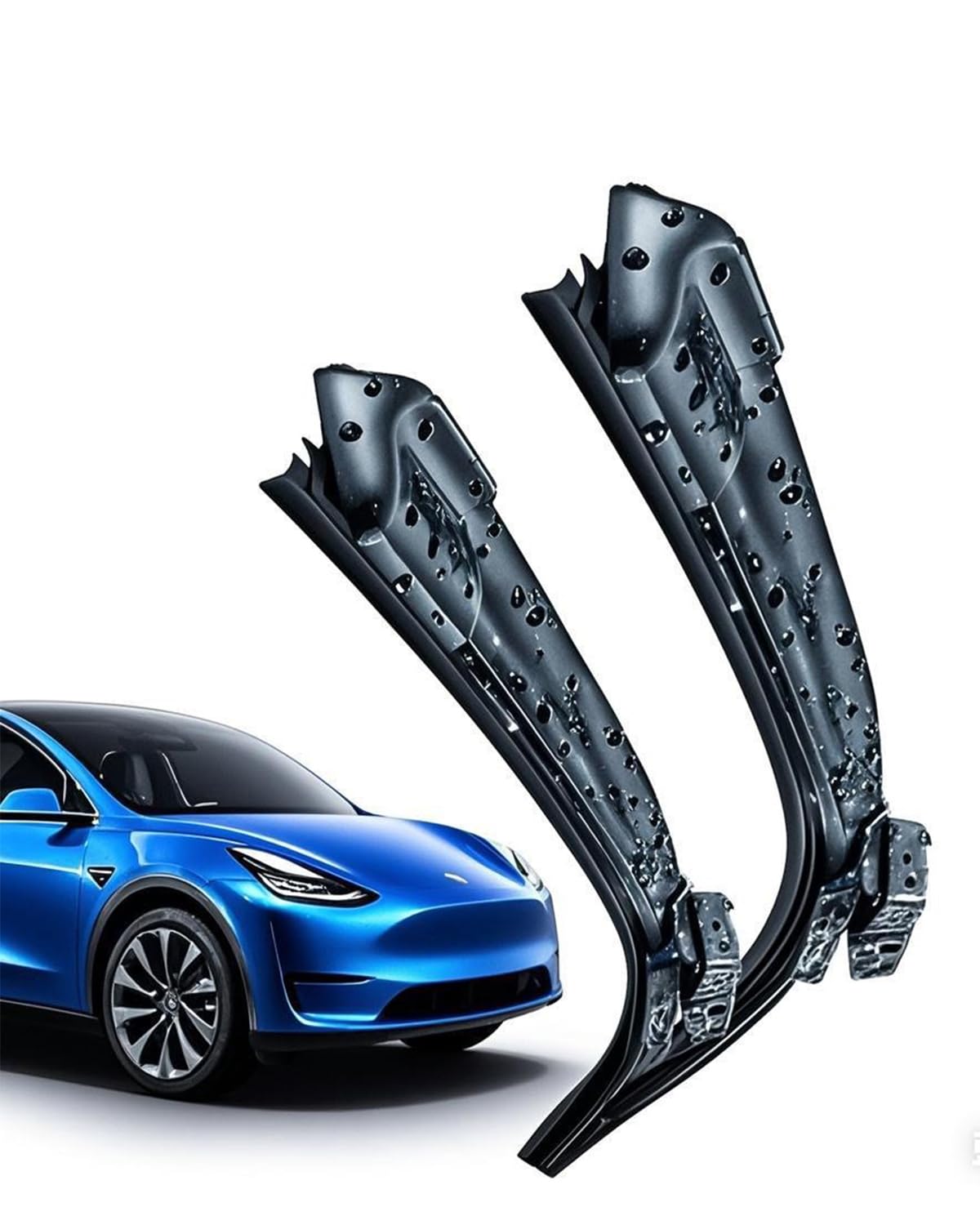 YONXEM front packaging for Tesla Model Y wipers showing direct-fit benefits