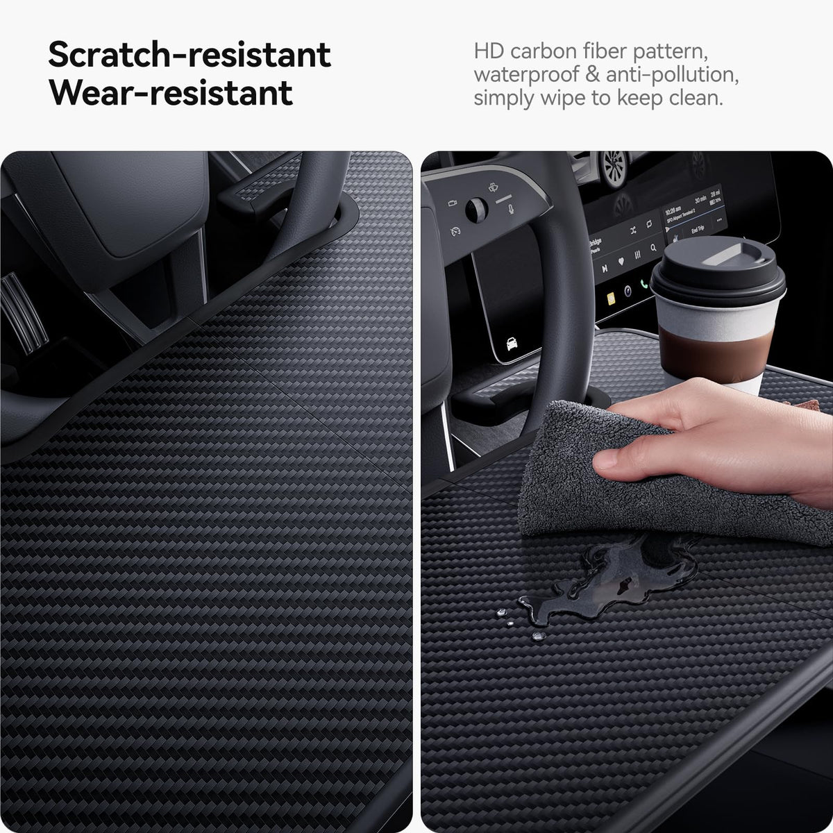 YONZEE size comparison with standard laptop illustrating tray dimensions and fit