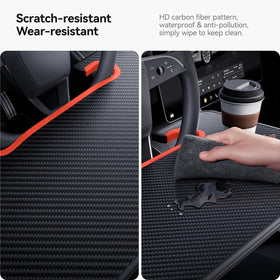 YONZEE tray supporting a laptop for parked workspace convenience