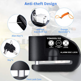 YOHOOLYO closeup of 7mm hardened locking pin for secure disc engagement and strength