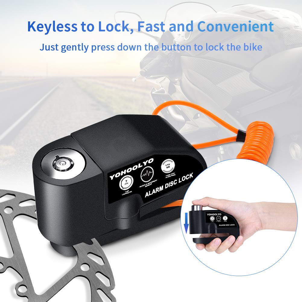 YOHOOLYO alarm module detail highlighting 110 dB speaker for loud audible protection