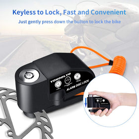 YOHOOLYO alarm module detail highlighting 110 dB speaker for loud audible protection