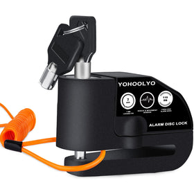 YOHOOLYO front view showing compact lock and durable casing for reliable theft deterrence