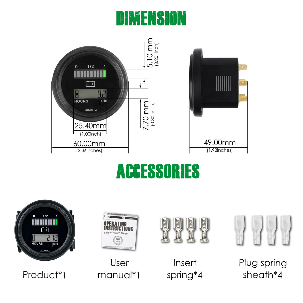 YOOREAL size comparison with ruler illustrating compact panel footprint