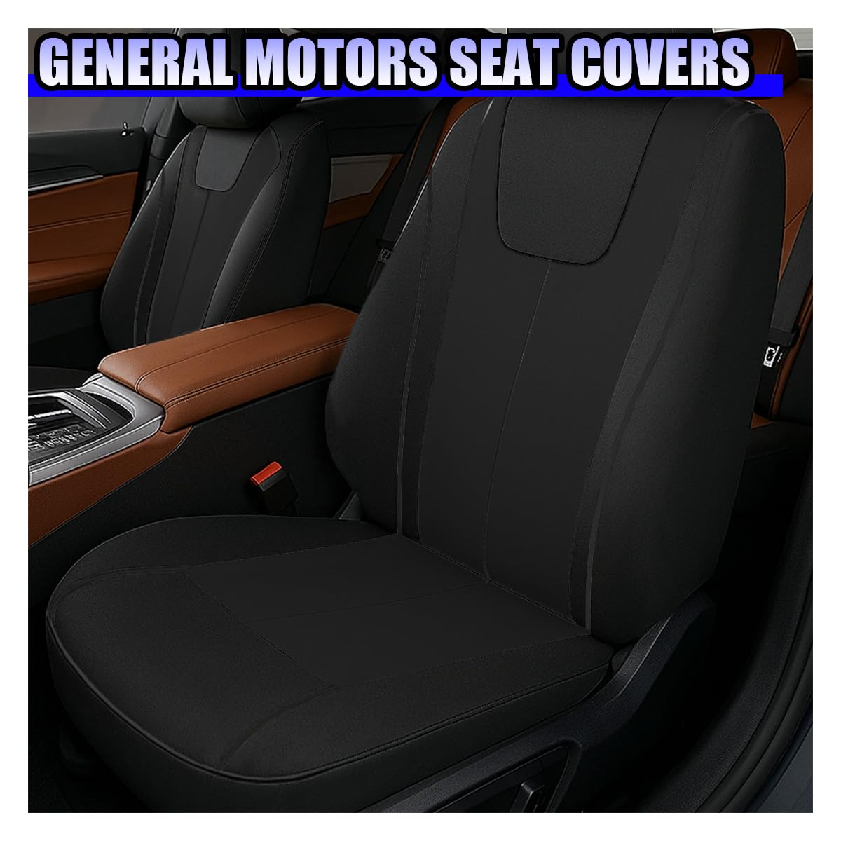 YoRise headrest cover detail demonstrating neat fit and matching look