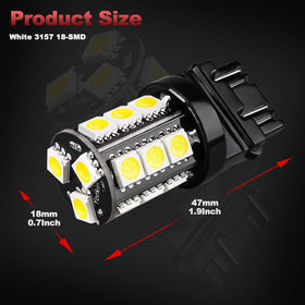 Yorkim bulb installed in reverse light demonstrating brighter backup visibility