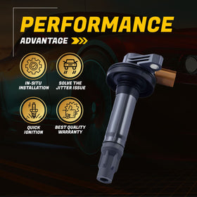 Yoshi Motors ignition coil close-up detail highlighting durable housing