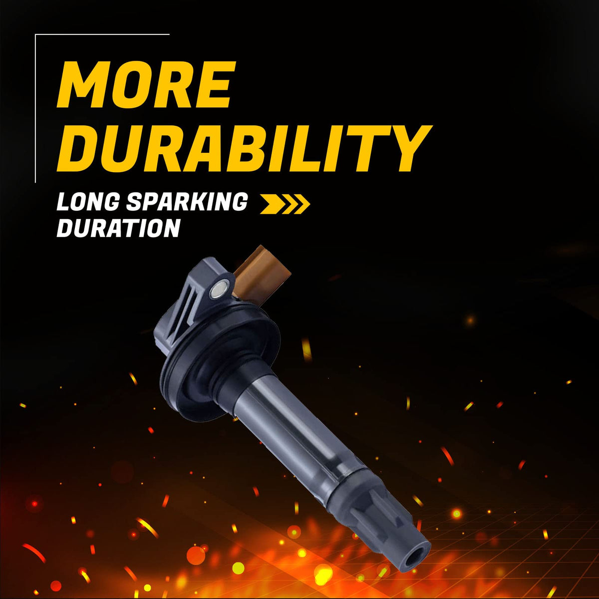 Yoshi Motors iridium spark plug profile showing long-life electrode