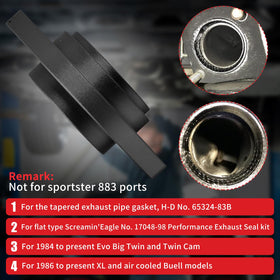 YOSOPP tapered gasket closeup showing graphite face for better sealing