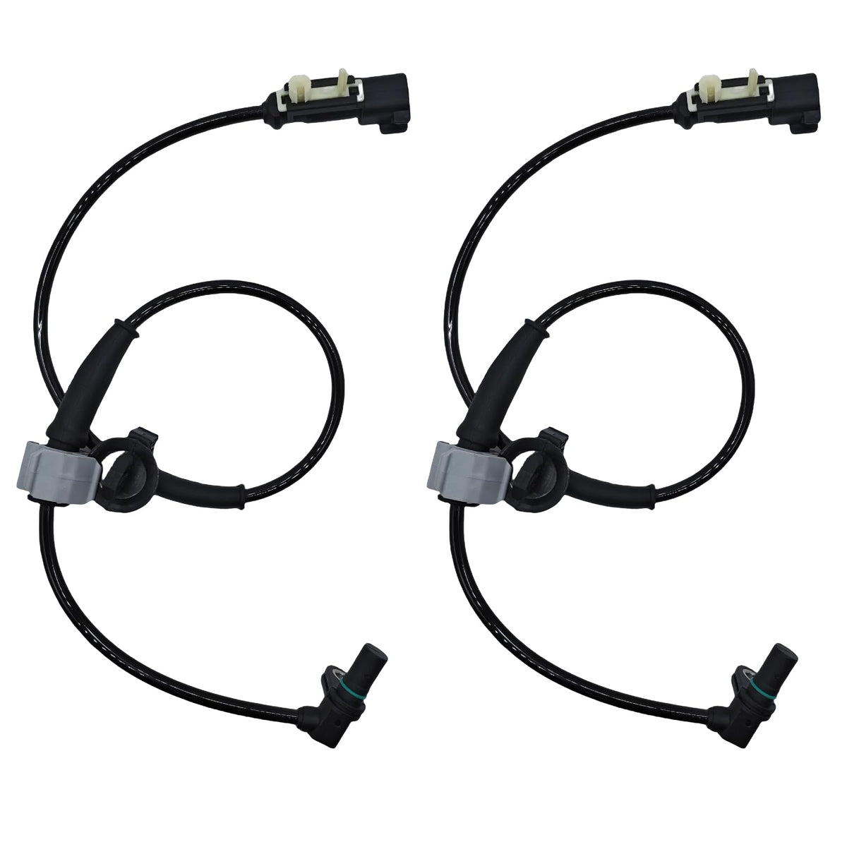 YOSTIPARTS front packaging showing two-piece ABS sensors and quick compatibility reference