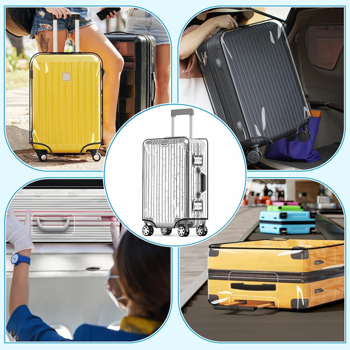 Yotako folded clear covers compact for easy travel storage benefit
