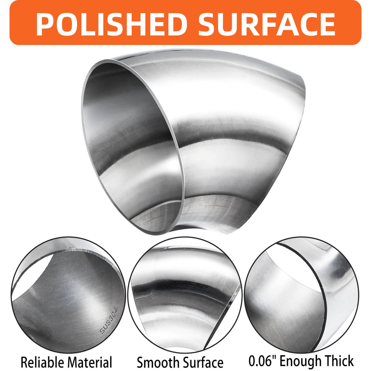 YOU EON end profile showing 2.5 inch diameter and precise fit