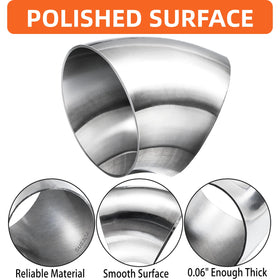 YOU EON end profile showing 2.5 inch diameter and precise fit