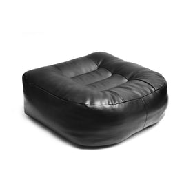 YOUFI front view of booster seat showing sleek leather and raised profile for better visibility