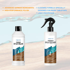 YOUMEITECH cleaner label detail showing instructions and surface prep benefit
