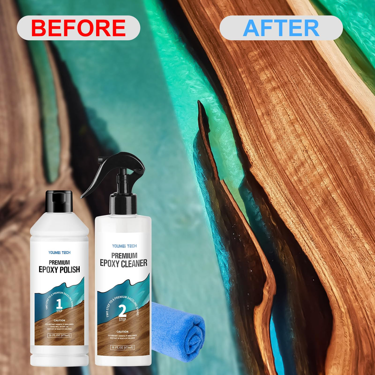 YOUMEITECH polish texture close-up highlighting smooth abrasive action