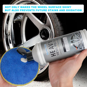 youmeitech in-use with polishing wheel restoring metal quickly