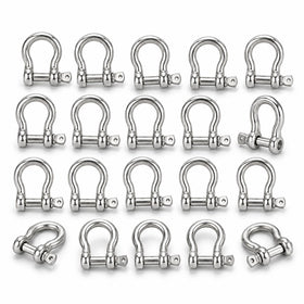 YOUNTHYE front view of 20-piece shackle set showing durable connectors and quick selection
