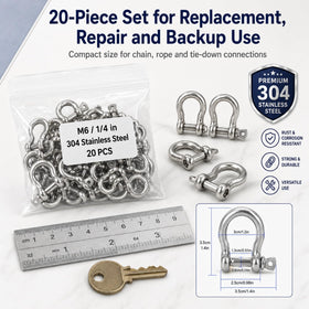 YOUNTHYE shackle used on boat cleat showing marine-ready attachment reliability