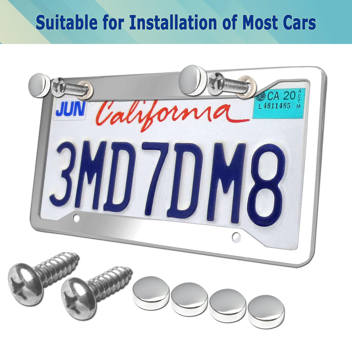 YoUoY included hardware kit with screws caps and nylon inserts for easy install