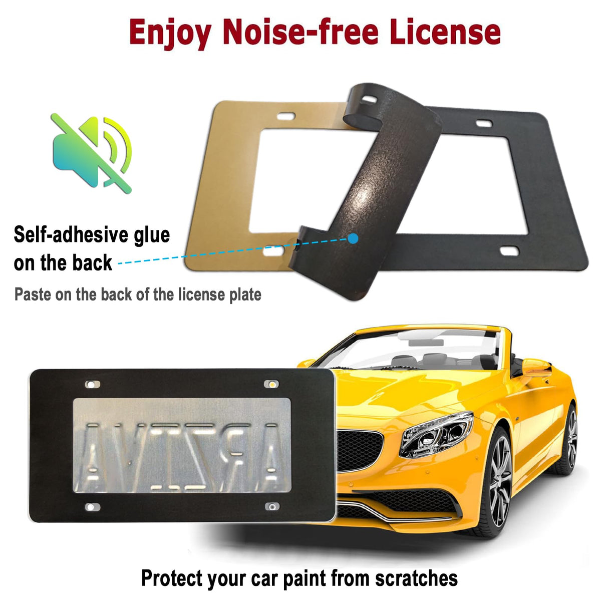 YoUoY frame beside standard plate to show exact 12x6 inch fit
