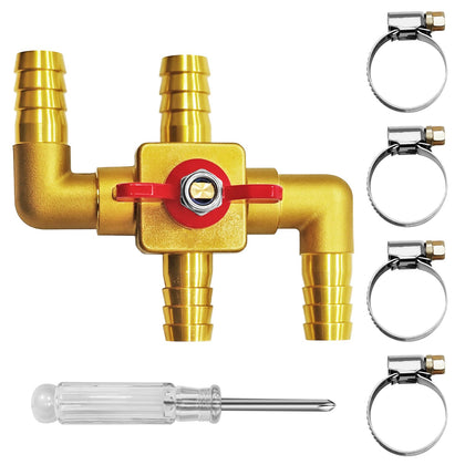 yourheey front view valve showing solid-brass body and durable construction benefit